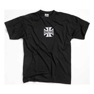 White Cross Clothing Logo - WEST COAST CHOPPERS ORIGINAL CROSS T-SHIRT - BLACK WITH WHITE LOGO ...