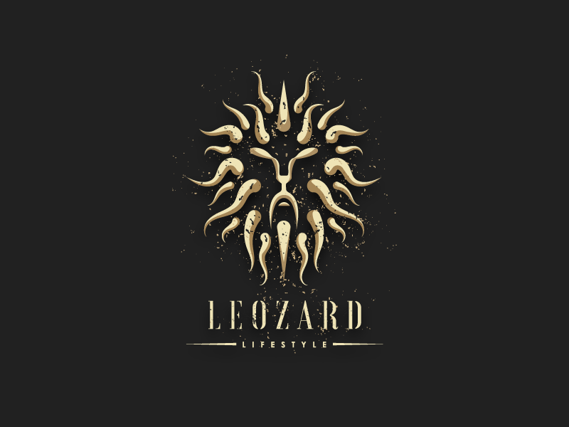 Dark Lion Logo - LEOZARD