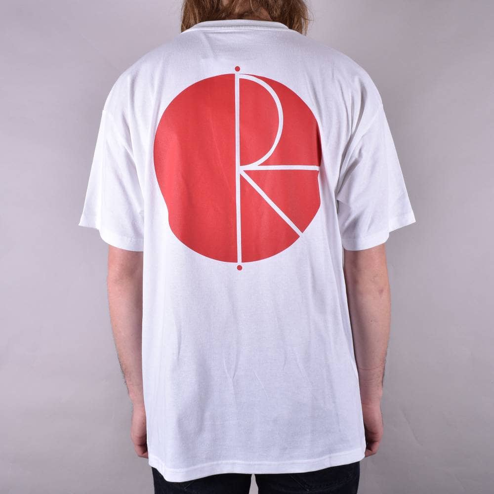 White Cross Clothing Logo - Polar Skateboards Fill Logo Skate T Shirt Red