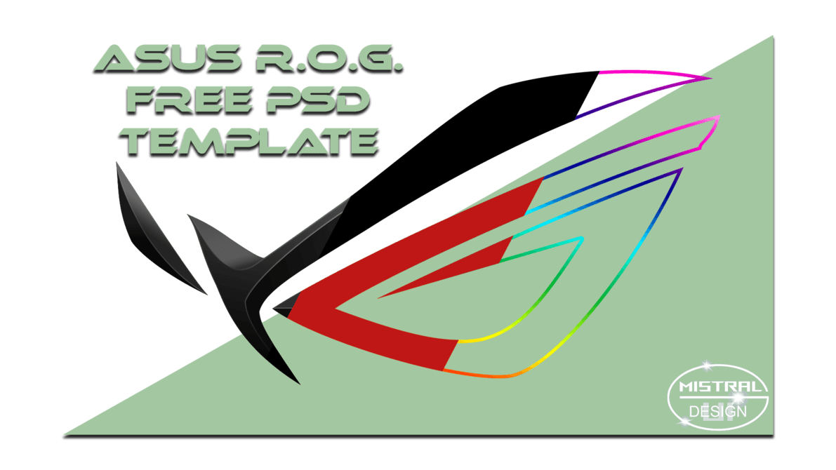 Rog Logo - ASUS ROG LOGO (FREE) 8K PSD TEMPLATE