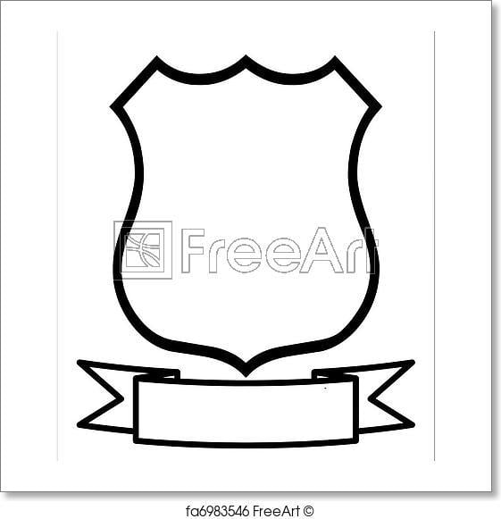 Blank Shield Logo - Free art print of Empty Blank Shield. Empty Blank Emblem Badge ...