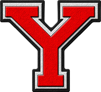Red Y Logo - Presentation Alphabets: Scarlet Red Varsity Letter Y
