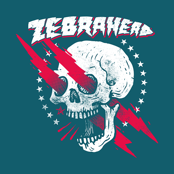 Zebra Head Logo - ZEBRAHEAD - LIGHTNING SKULL - KILLERARTWORX