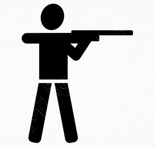 Rifle Shooting Logo - Sports shooting logo T-shirt - 1102306 | Tostadora.co.uk