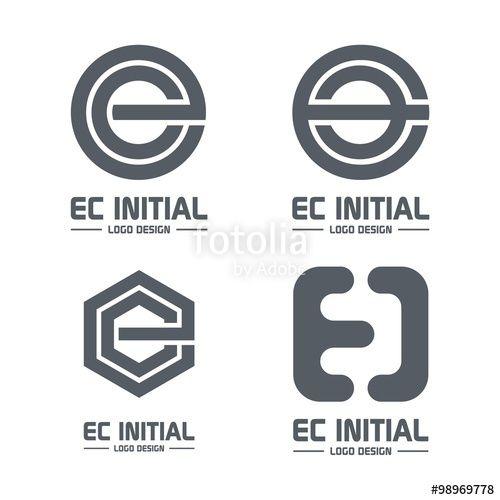 Hexagon Circle Logo - Letter E, Letter EC, Finance, Acounting, Circle, Square, Hexagon ...