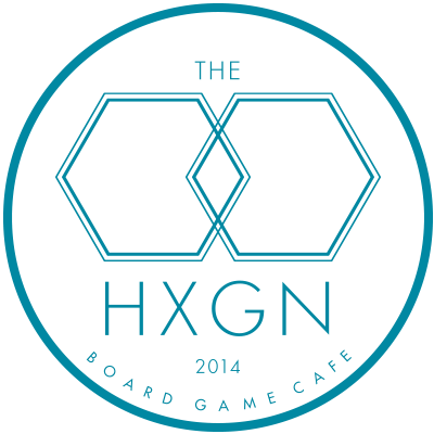 Hexagon Circle Logo - hexagon-logo-circle-blue - The Hexagon Board Game Café