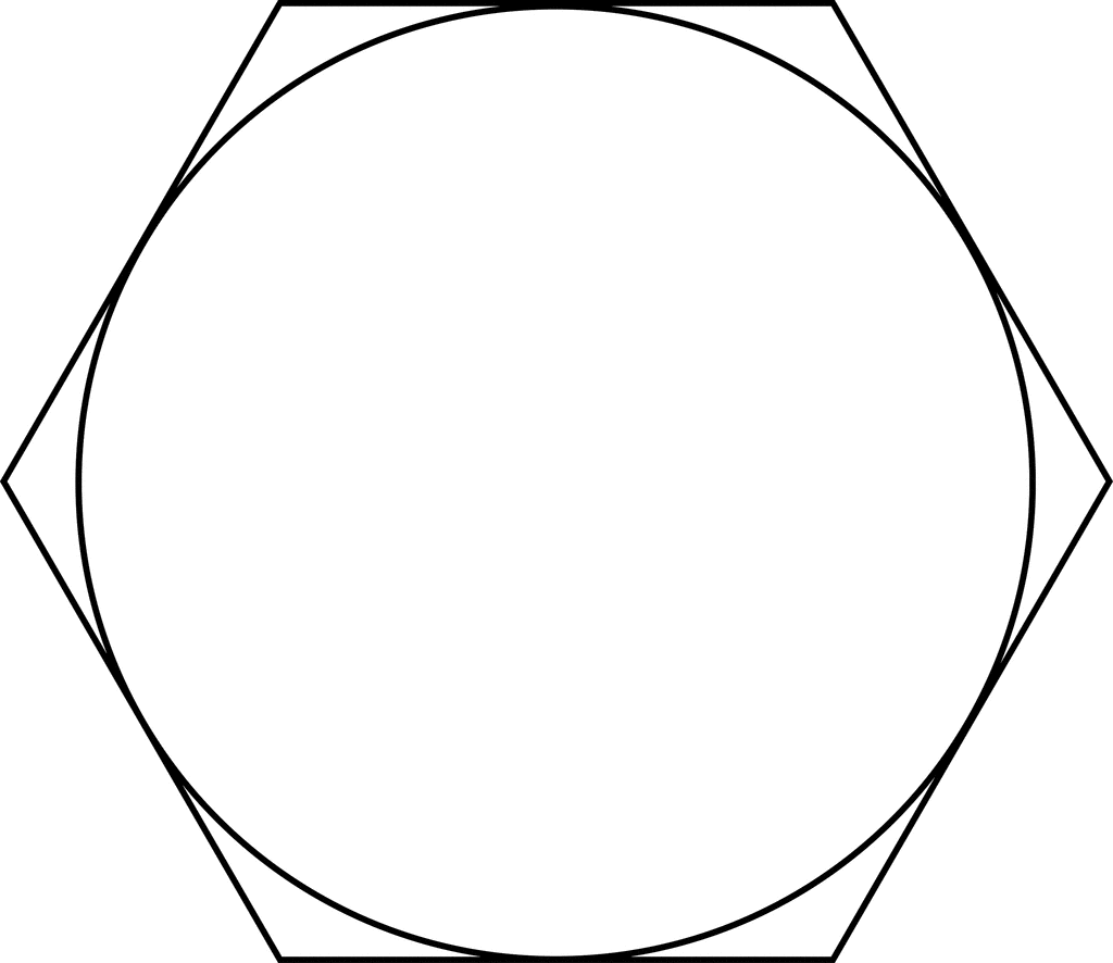 Hexagon Circle Logo - Regular Hexagon Circumscribed About A Circle | ClipArt ETC