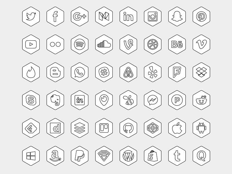 Hexagon Circle Logo - Hexagonal Icon Set Sketch freebie - Download free resource for ...
