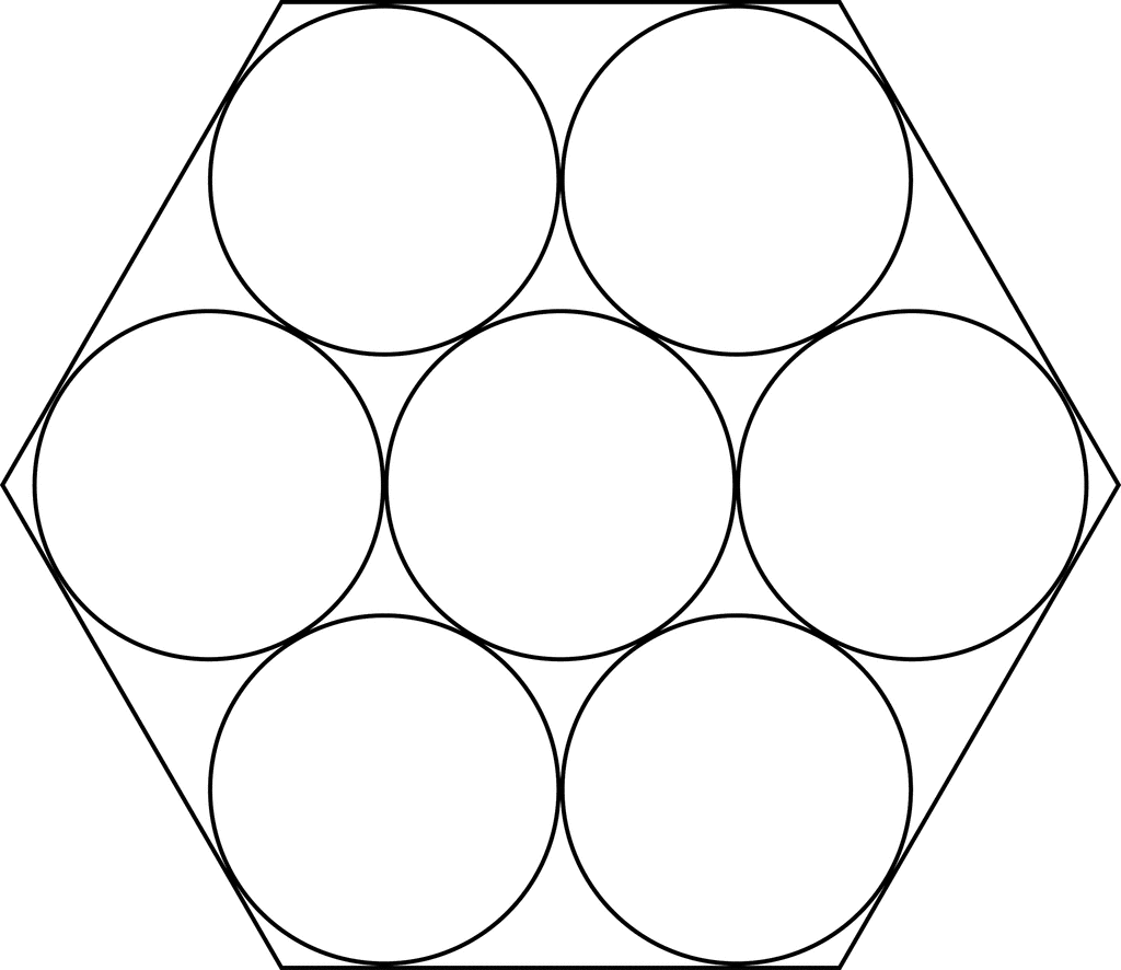 Hexagon Circle Logo - Congruent Circles In A Regular Hexagon