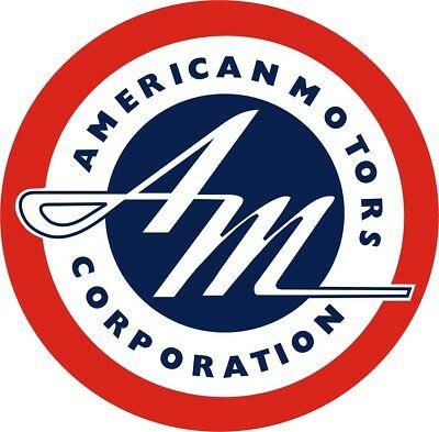 American Motors Logo - AMERICAN MOTORS AMC Logo T-Shirt Vintage Rambler White CJ AMX Rebel ...
