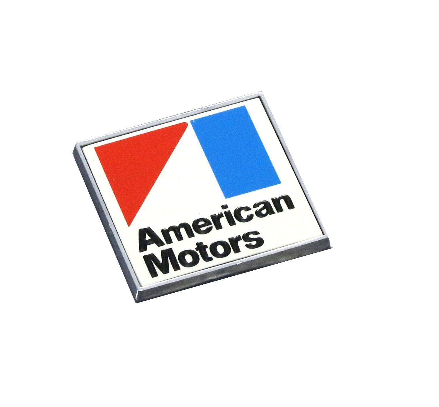 American Motors Logo - 1970 Late - 1971 American Motors Square Rear Deck Emblem - Red ...
