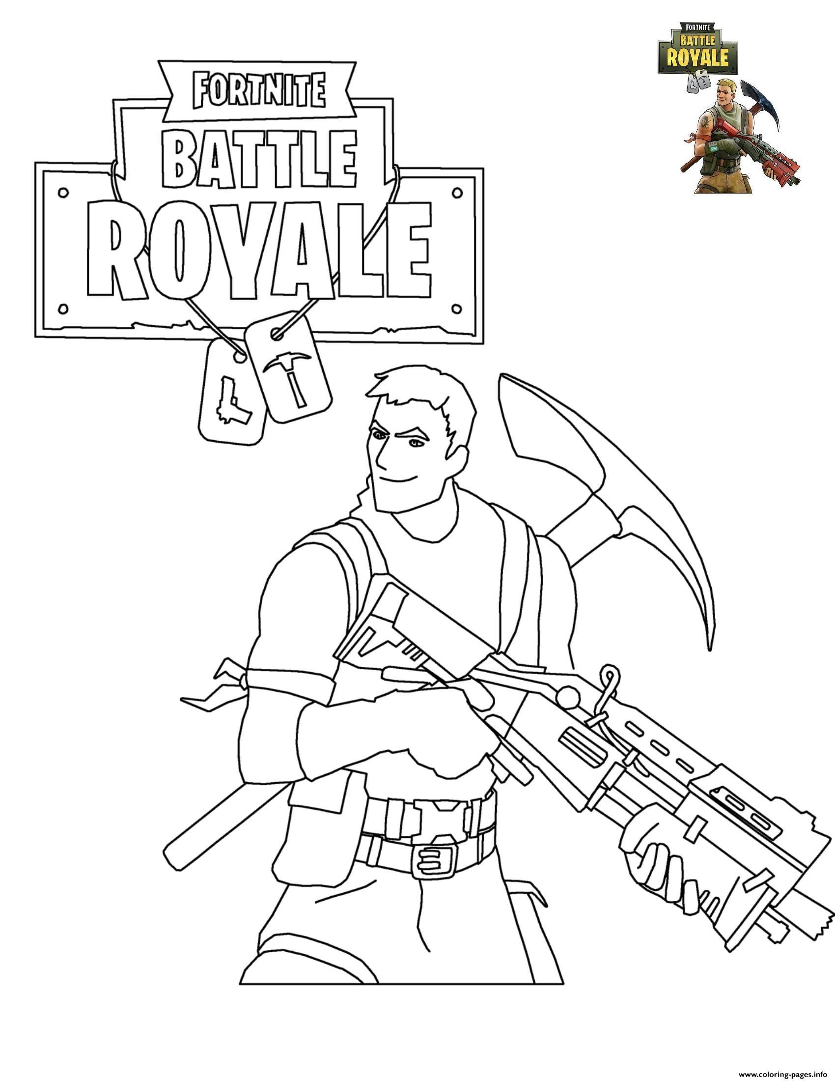 Coloring Fortnite Battle Royale Logo - Fortnite Battle Royale coloring pages ... | Fortnite Party ...