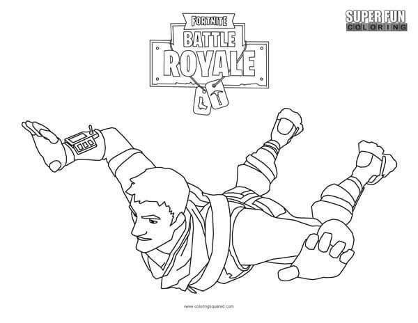 Coloring Fortnite Battle Royale Logo - LogoDix
