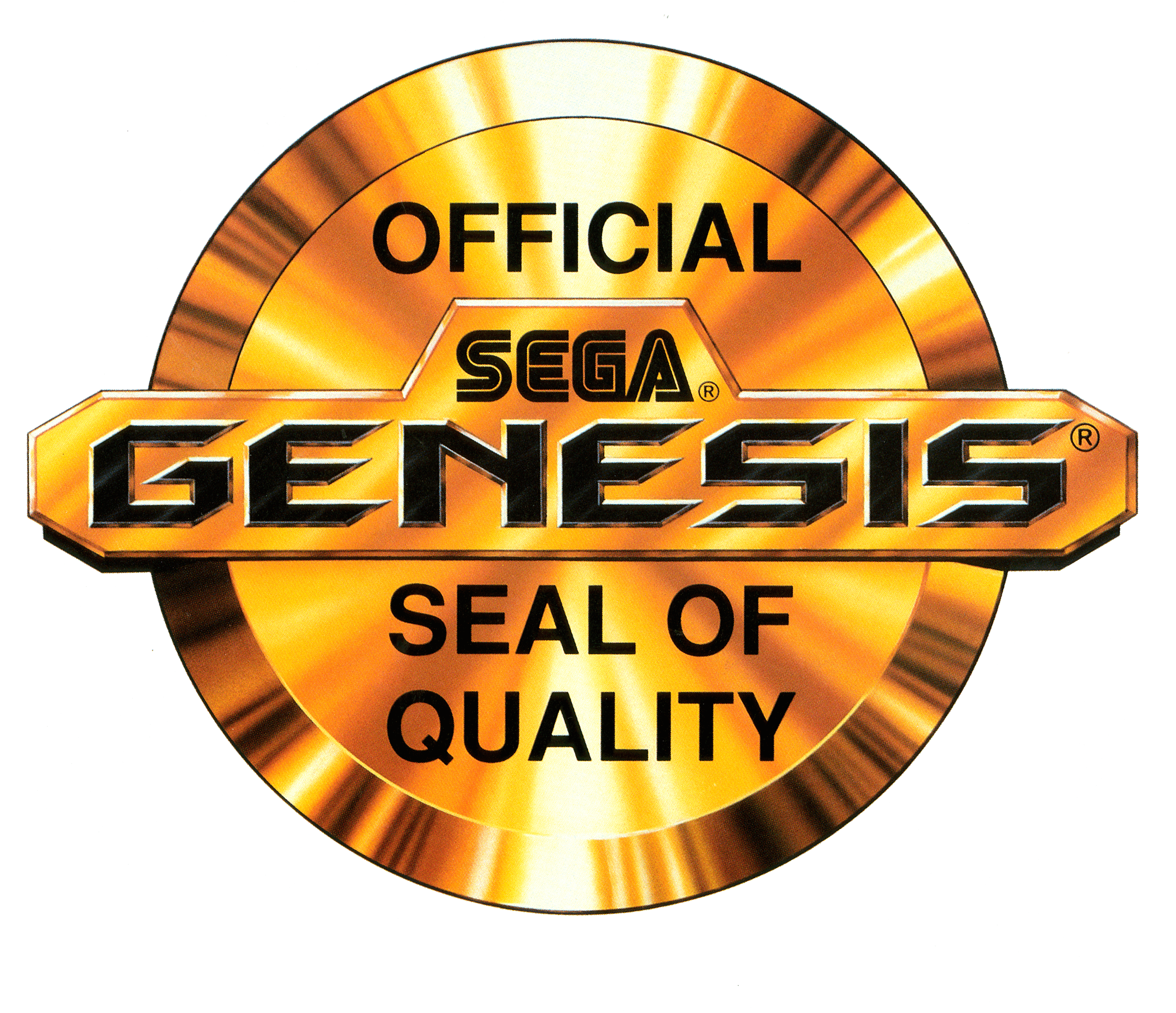 Quality Gold Logo - Sega Genesis Official Seal of Quality – gold version hi-res logo ...