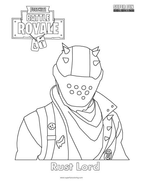 Coloring Fortnite Battle Royale Logo - Rust Lord Fortnite Coloring Page Fun Coloring
