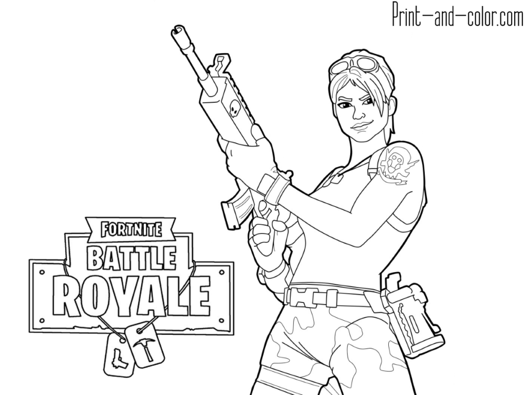 Coloring Fortnite Battle Royale Logo - Fortnite battle royale coloring page Jungle Scout | pictures to ...