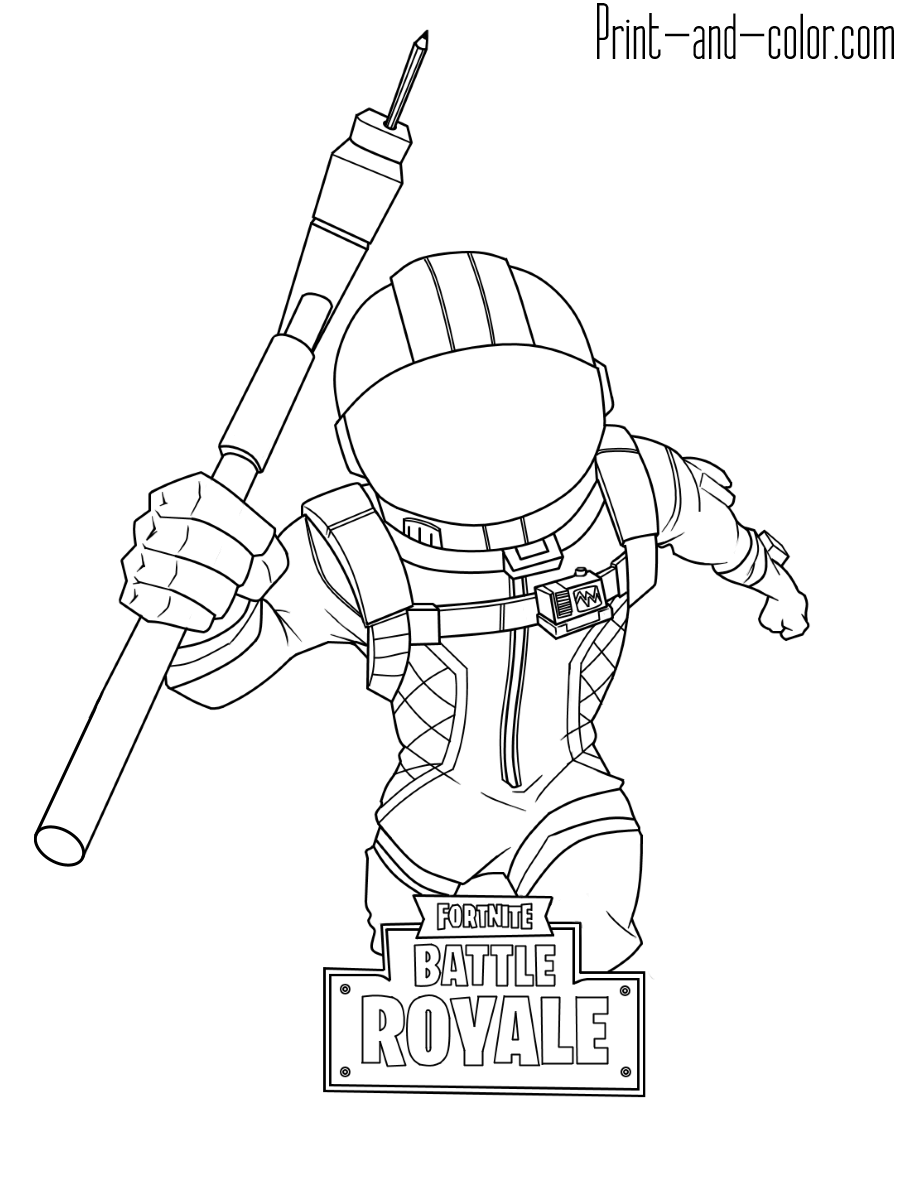 Coloring Fortnite Battle Royale Logo - Fortnite coloring pages. Print and Color.com