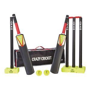 Crazy Bats Softball Logo - Ram Cricket Crazy Cricket Set Set Inc Stumps