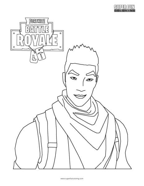 Coloring Fortnite Battle Royale Logo - Fortnite Character Coloring Page Fun Coloring