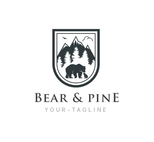 Bear Logo - Bear Logo & Business Card Template - The Design Love