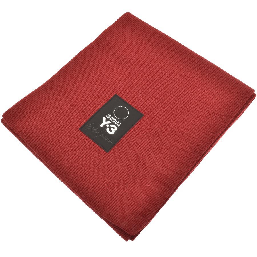 Red Y Logo - Y 3 Logo Scarf Red In Red For Men