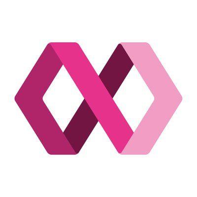 Pink and Purple Twitter Logo - Infinity