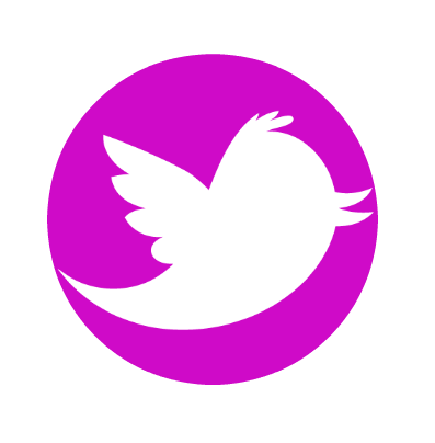 Pink and Purple Twitter Logo - Bloodstained Beauty