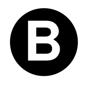 Black Circle White B Logo - Black White B In Circle Logo Png Images