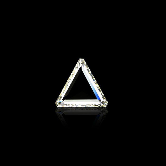 Silver C Yellow Triangle Logo - 1.16 ct. Natural K Yellow Triangle shape Diamond