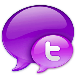 Pink and Purple Twitter Logo - Balloon Without Logo Icon | Balloons Iconset | Graphicpeel