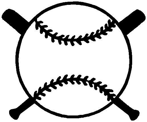 Baseball Crossed Bats Logo - Design Your Own School Decal – Sports and Mascots - Baseball in ...