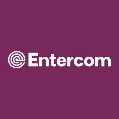 Pink and Purple Twitter Logo - Entercom