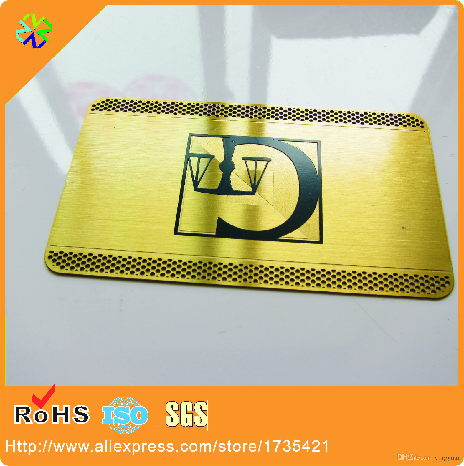 Quality Gold Logo - 2019 High Quality Gold Plated OEM Metal Business Card Engraved Logo ...
