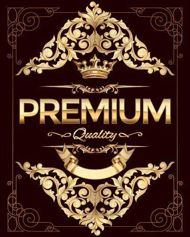 Quality Gold Logo - Premium Quality Gold Emblem stock vectors - 365PSD.com