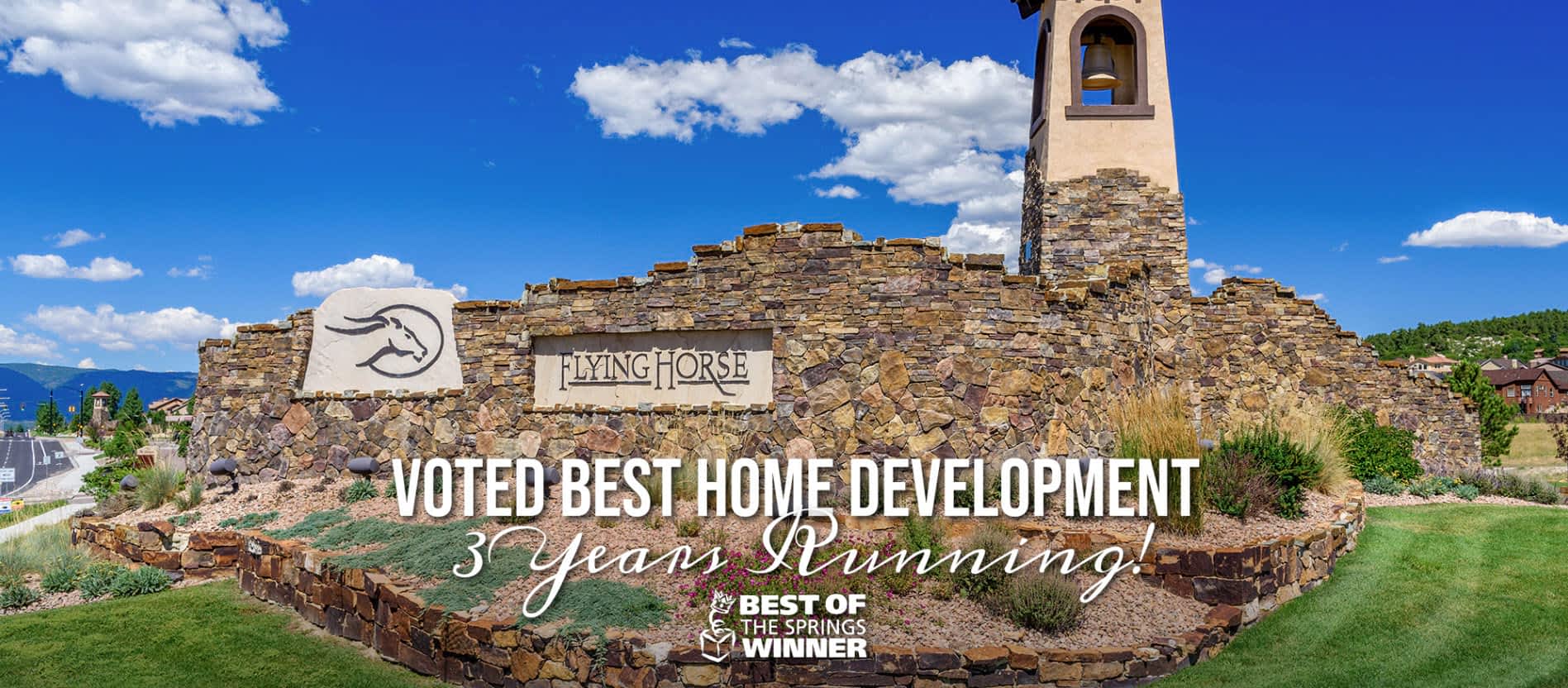 Colorado Flying Horse Logo - New Homes Colorado Springs | Flying Horse - New Home Community