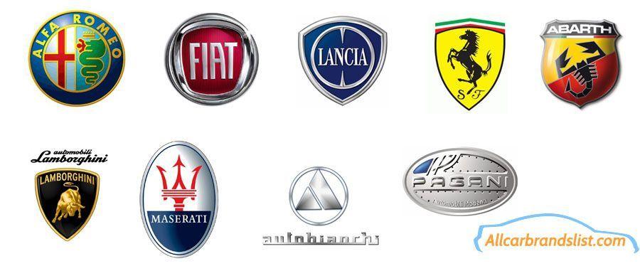 Italian Car Maker Logo - Italian Car Logos and Brand Names | !! ᴏᴛʜᴇʀ Italia | Cars, Car ...