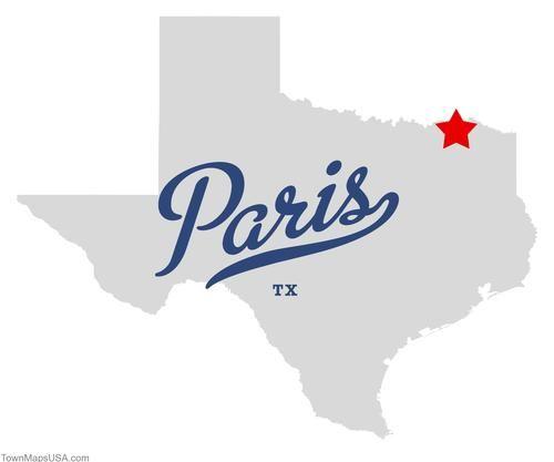 Paris TX Logo - Paris Texas Map. Business Ideas 2013