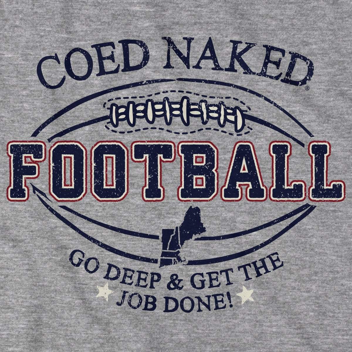 Images of G Y CN Logo - Coed Naked Football T-Shirt