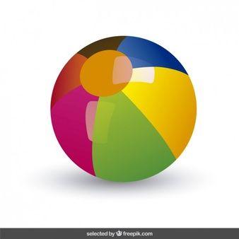 Company C Green with Silver Ball Logo - Ball Vectors, Photo and PSD files