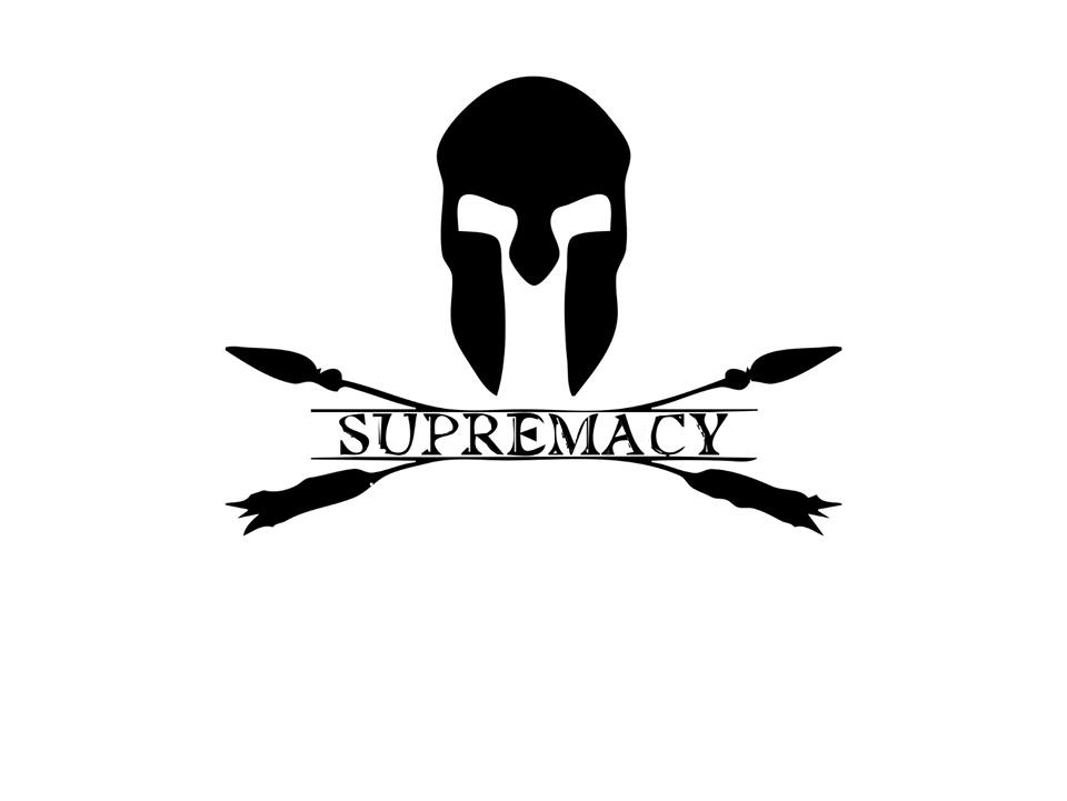 Black Supremacy Logo - PEGATINA STICKER SUPREMACY LOGO