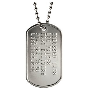 Company C Green with Silver Ball Logo - Custom Military Dog Tags | Order & Design Online | LogoTags