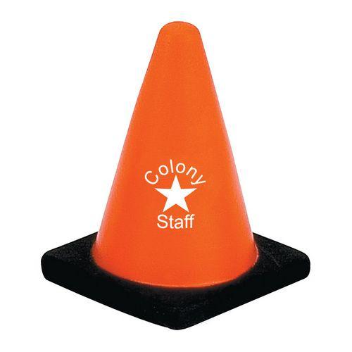 Construction Cone Logo - Construction Cone Stress Reliever with Custom Logo