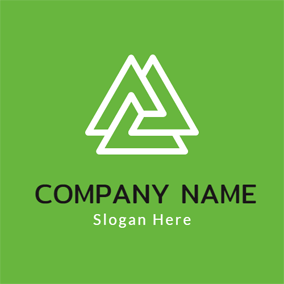 Upside Down Green Triangle Logo - Free Triangle Logo Designs | DesignEvo Logo Maker