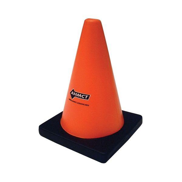 Construction Cone Logo - Construction Cone Shaped Stress Reliever BNoticed | Put a Logo on It ...