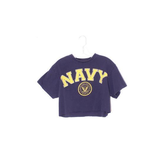 90s Clothing and Apparel Logo - 90s crop top NAVY shirt military army navy apparel tshirt 90s | Etsy