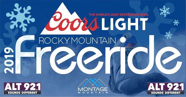 Blue Mountains Coors Light Logo - Coors Light Rocky Mountain FREE RIDE | Alt 92.1 Sounds Different