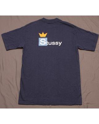 90s Clothing and Apparel Logo - New Savings on Vintage 90s Stussy Crown Logo Medium TShirt NOS Made ...