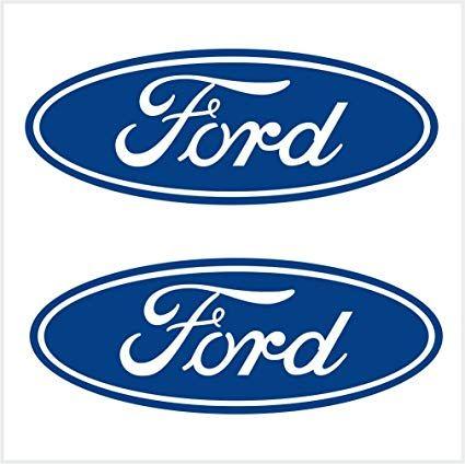 First Ford Logo - 2pcs Ford Logo Decals Stickers M1 4x1 1 2 X 4 Cm
