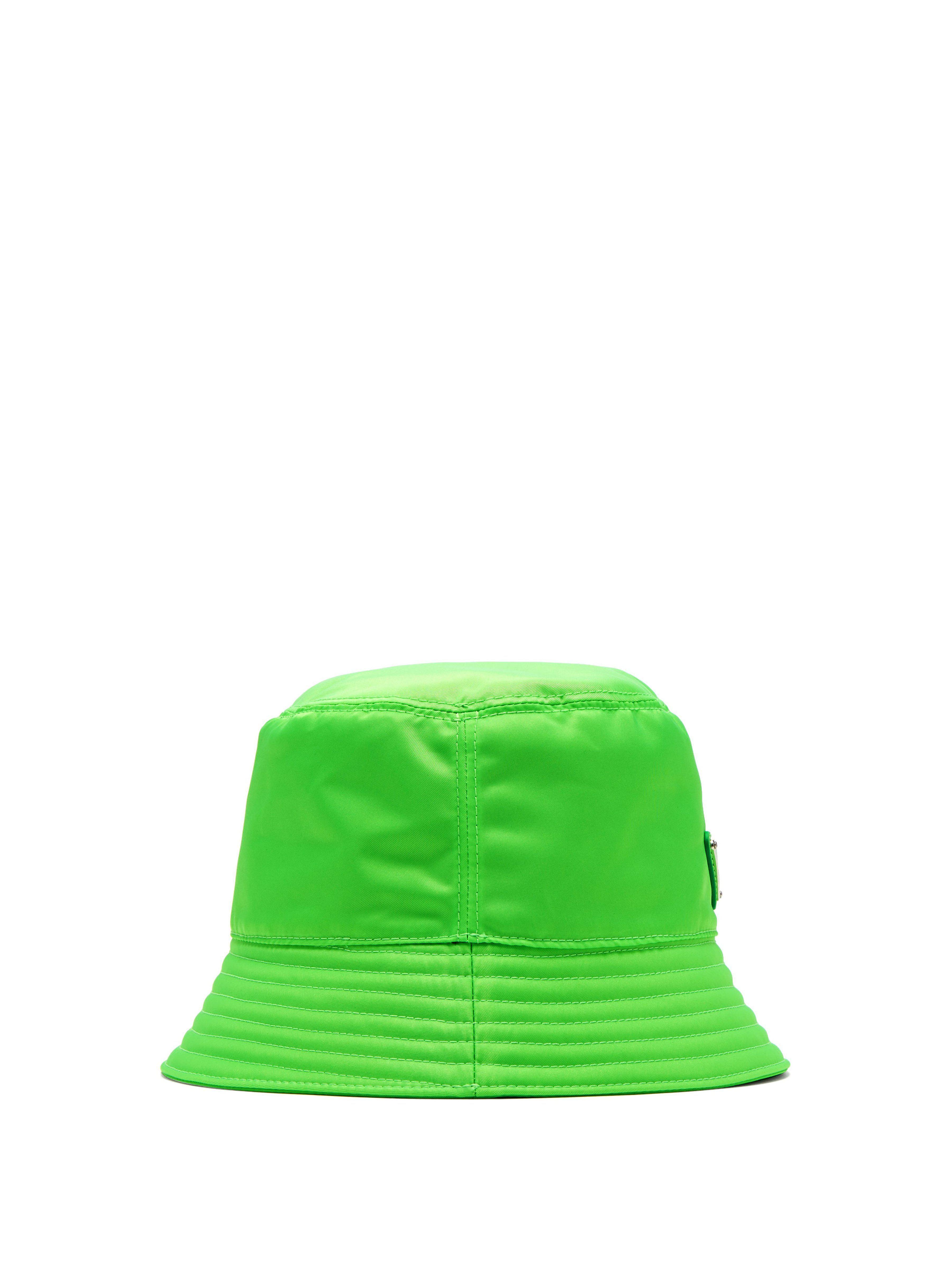 Green Triangle Logo - Prada Triangle Logo Bucket Hat in Green for Men