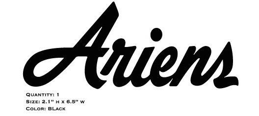 Ariens Logo - Ariens 7HP Snow Blower “Ariens” Logo Decal